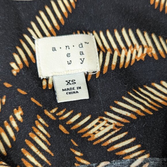 A New Day Palm Print V-Neck Maxi Dress - XS - Picture 5 of 7